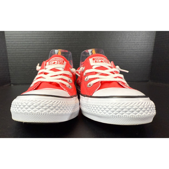 Converse Shoreline Slip On Chucks Sneakers Womens Sz 8 Coral Pink Red *READ - Picture 7 of 11